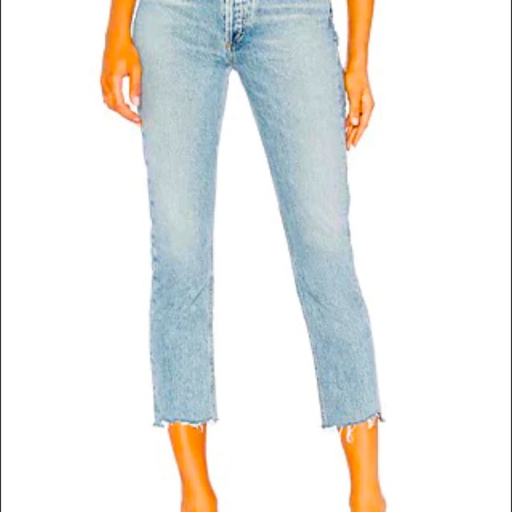 Agolde High Rise Straight Crop 28